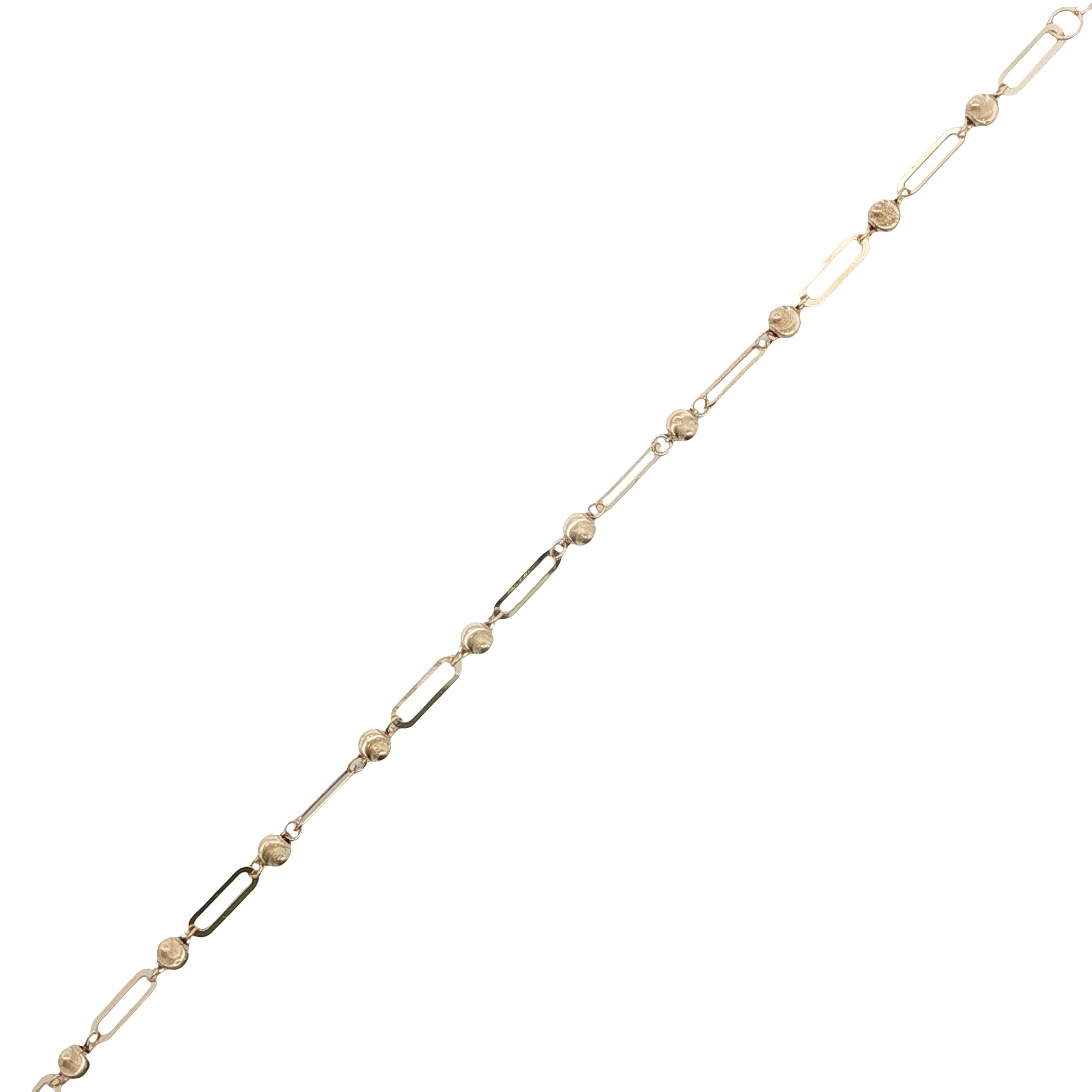 14 Ayar Altın Toplu Oval Zincir Bileklik | Acar Gold