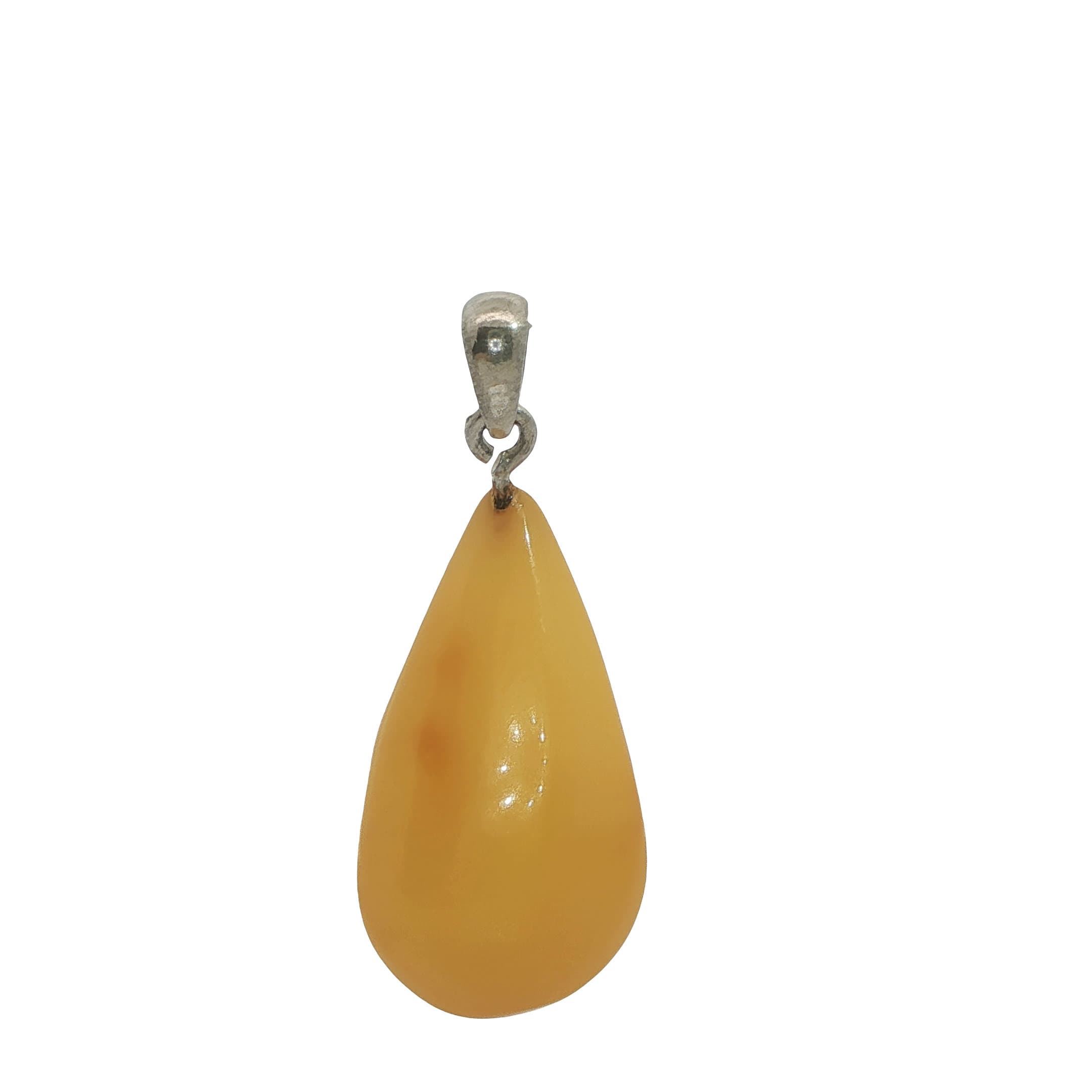 Acar Gold Gümüş Kehribar Kolye - KL02541S